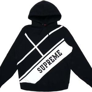Supreme Diagonal Hooded Sweatshirt